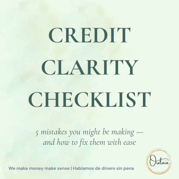 Credit Clarity Checklist free guide preview image by Orolaia